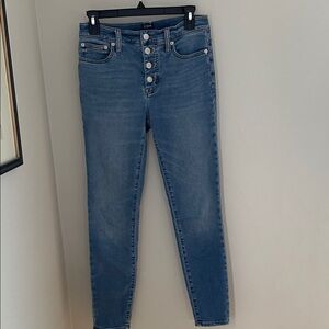 J. Crew Button-Fly Blue Jeans